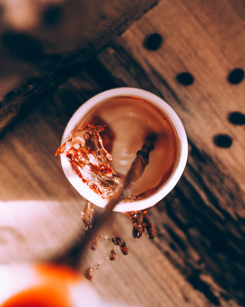 Vietnamese coffee pouring